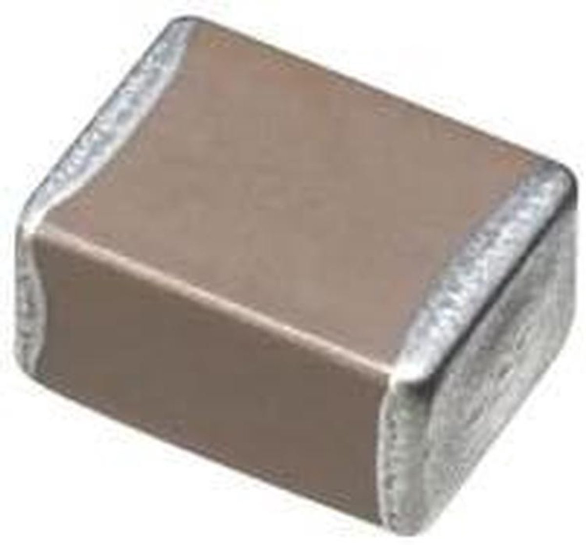 Condensator MLCC - X7R component - Elektronische circuits - Compact 0603 formaat - 680PF 50V - Wit