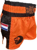 Super Pro Nations Holland Kickboks Broekje Oranje/Zwart (Beschikbaar in verschillende maten)