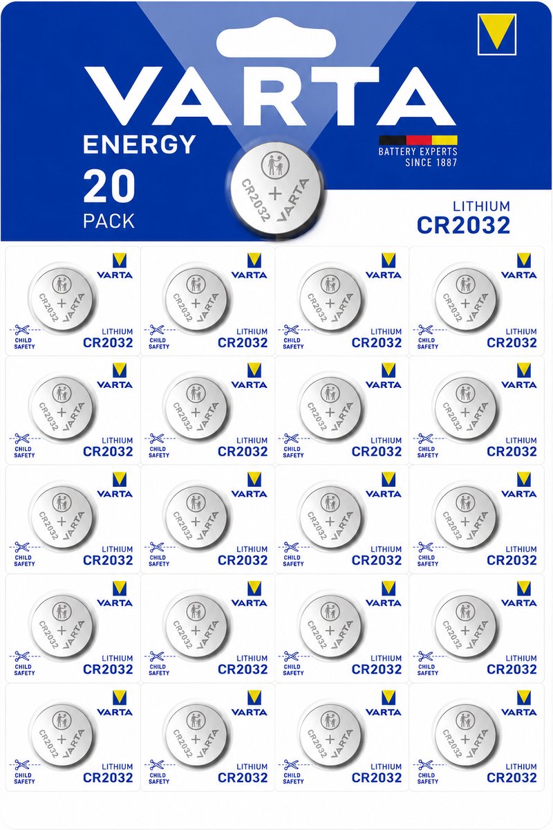 Bol.com Varta Energy Lithium CR2032 20 pack aanbieding