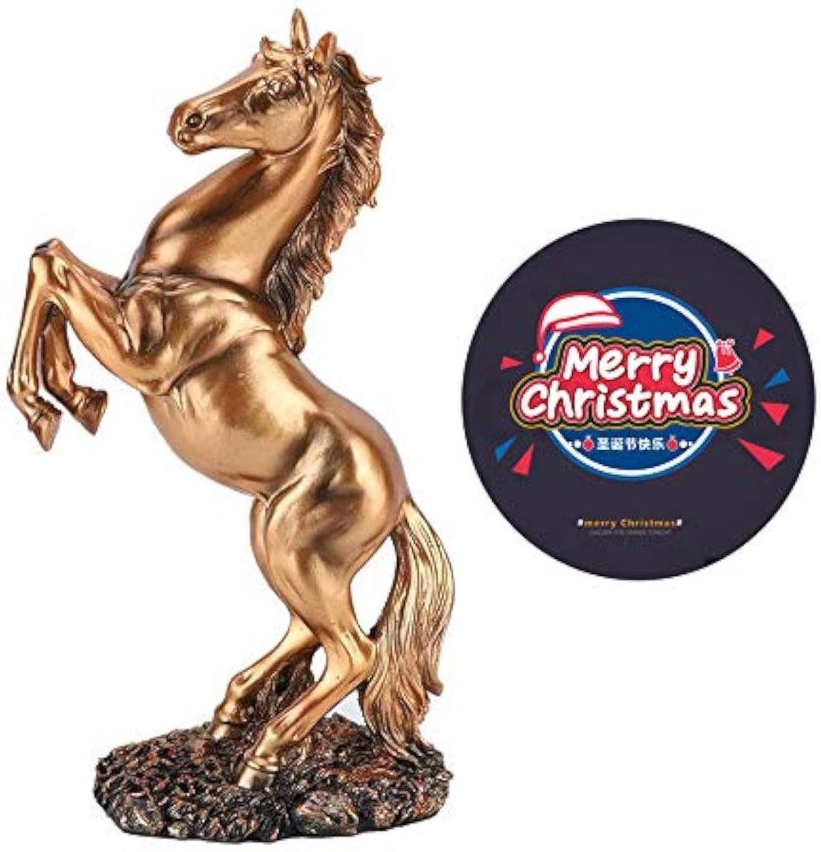 LIVIA HOME- Paard Beeld - Hars Sculptuur - Moderne Bureaudecoratie - Europese Stijl - Duurzaam - Perfect Cadeau