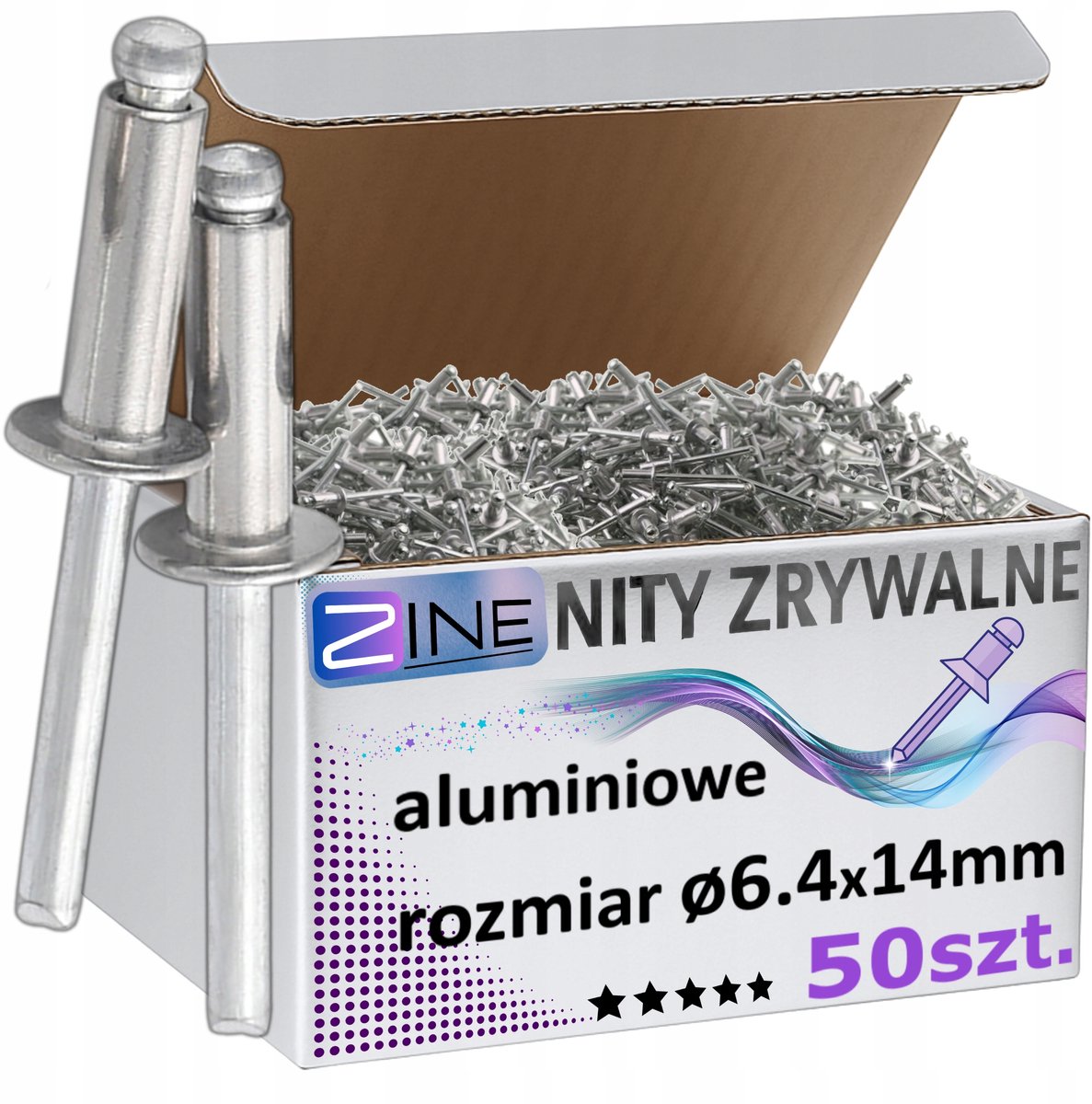 Aluminium Blindklinknagels 6,4x14mm Roestbestendig - 50 st