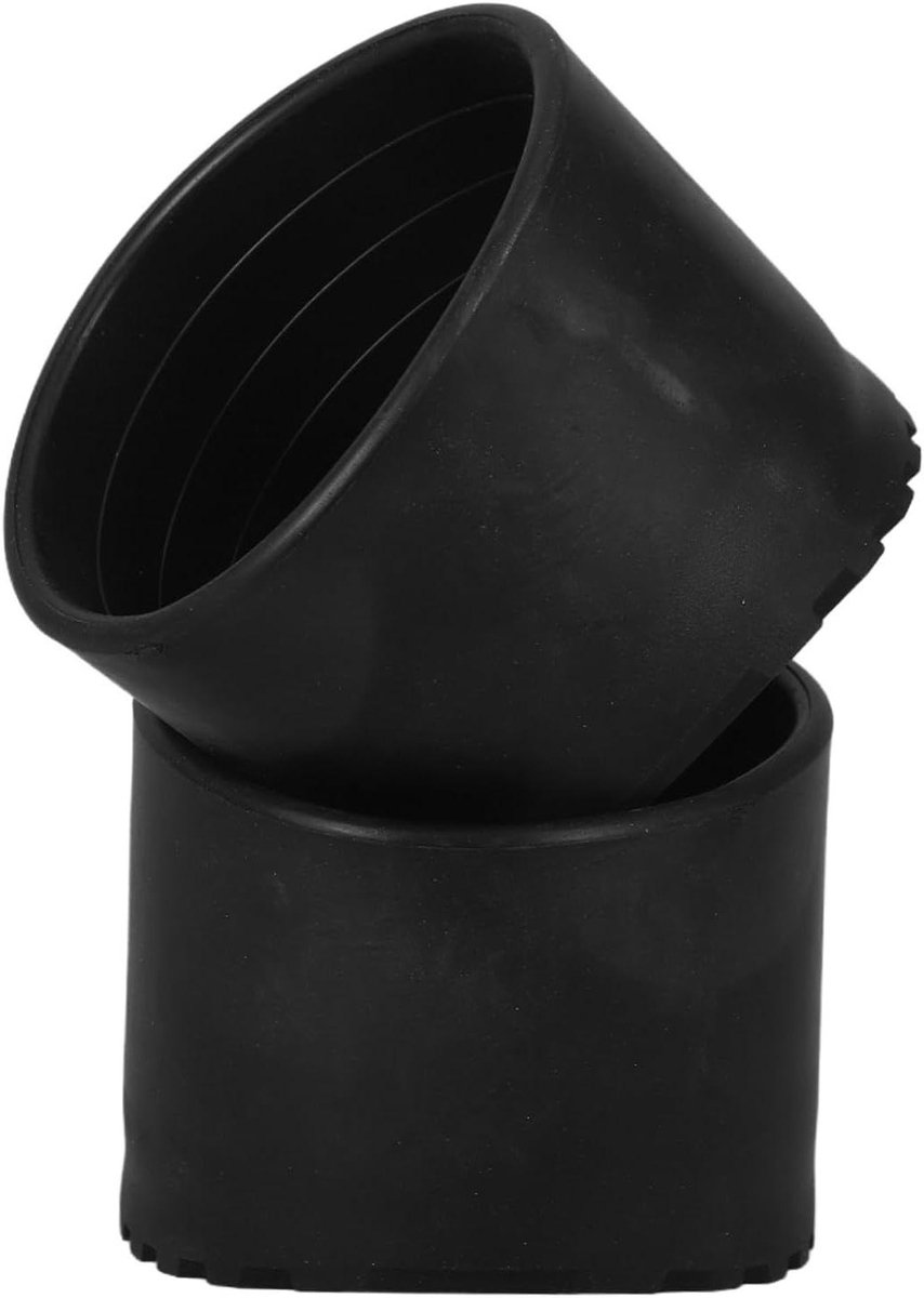 Ladder Voet Beschermers - Stabilisator Pads - Veilig Werken - Antislip Bescherming - 7 x 7 x 5.8 cm - Zwart