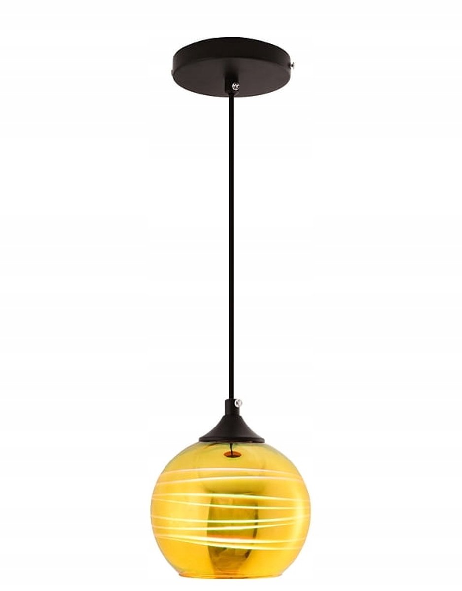 Gouden Glazen Hanglamp Bol LED E27 Modern Design Verlichting