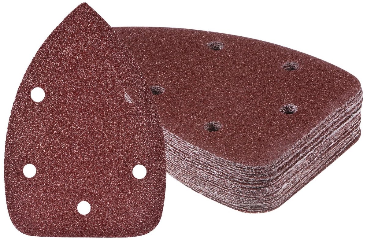 LIVIA HOME- Schuurpapier Set 25 Stuks - Schuurpapier Driehoek 100mm - Korrel 40-3000 - Antistatisch - Voor Houten Meubels - Hoogwaardig Aluminiumoxide - Schuurmachinepapier