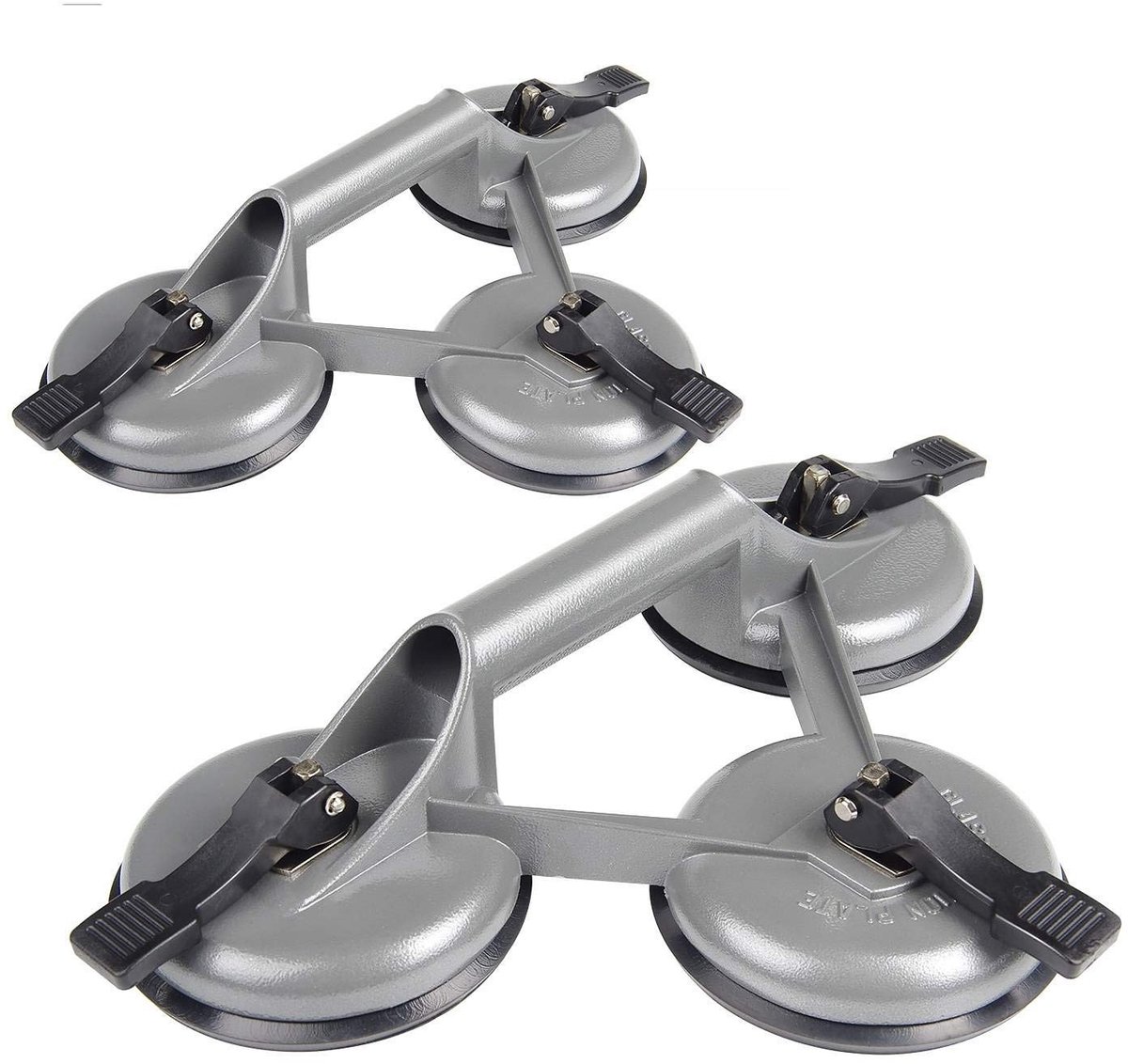 SMOAKEZ- Vacuümzuignappen 120 kg - 3 Zuignappen - Glazen Zuignap - Voor Tegels/Glas/Hout - ABS-Kunststof - Diameter 118 mm