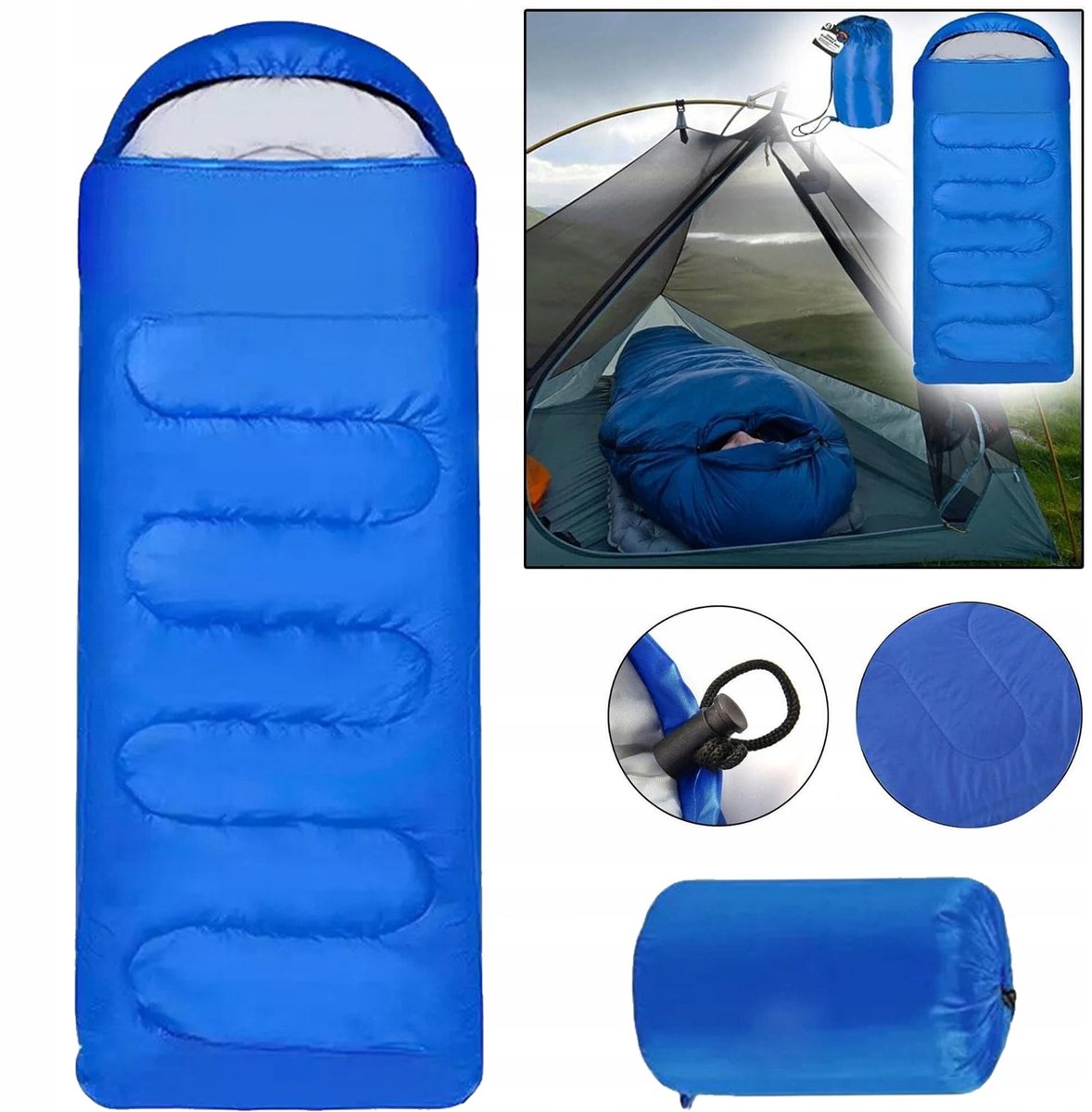Luxe Kampeer Slaapzak 210x75cm - Warm & Comfortabel, Ook als Deken
