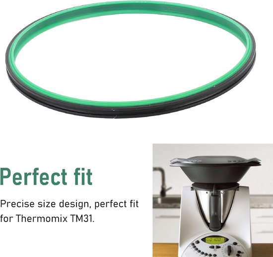 Blender Afdichtring - Mixer Ring - Keukenapparaat Onderhoud - Nylon Silicone Materiaal - Diameter 18.5 Cm - Zwart van Blender — afbeelding 5