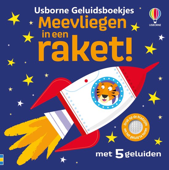Usborne Geluidsboekjes 1 - Meevliegen in een raket! - cover