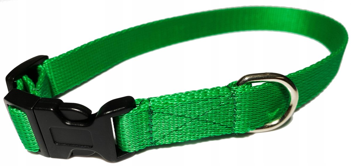 Verstelbare Hondenlijn 120-200 cm, 20 mm breed, Lichtgroen