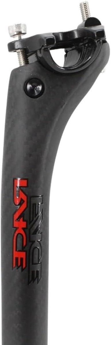 Fiets Zadelpen - Carbon Onderdeel - Fietsen Verbeteren - Ultralicht Sterk - 308 x 350 mm - Mat Zwart
