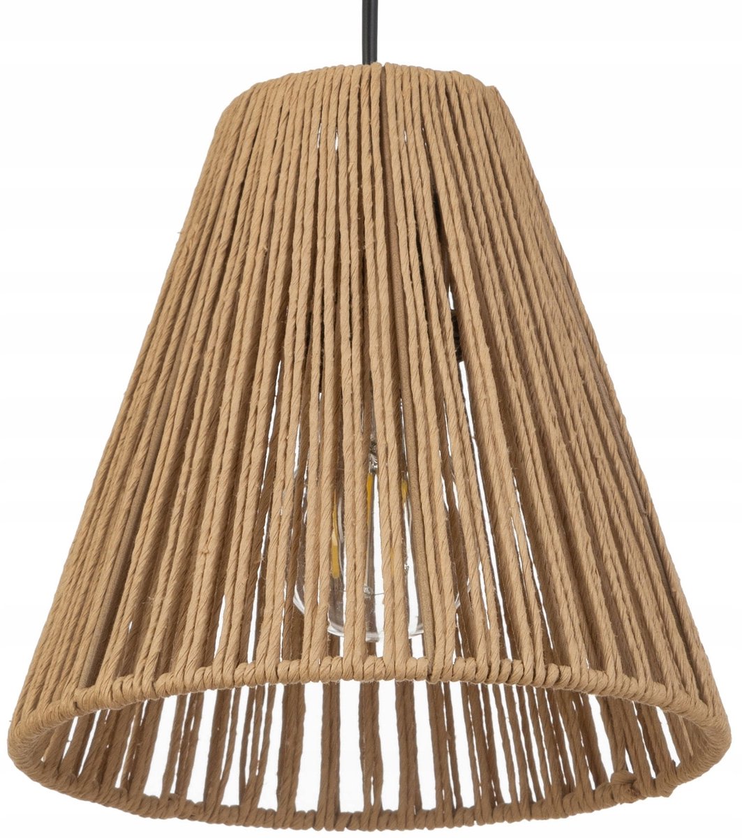 BOHO Hanglamp Zwart Touw - Natuurlijk & Sfeervol