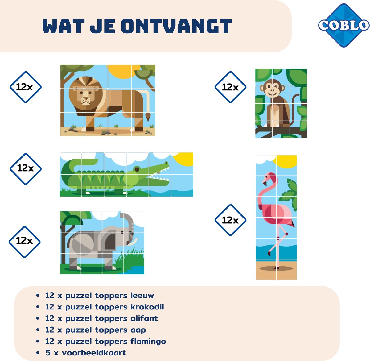 Coblo Magneet Toppers Dieren 60 stuks - Magnetisch speelgoed - Educatief speelgoed - Cadeau kind - Speelgoed 3 jaar t/m 12 jaar — afbeelding 11