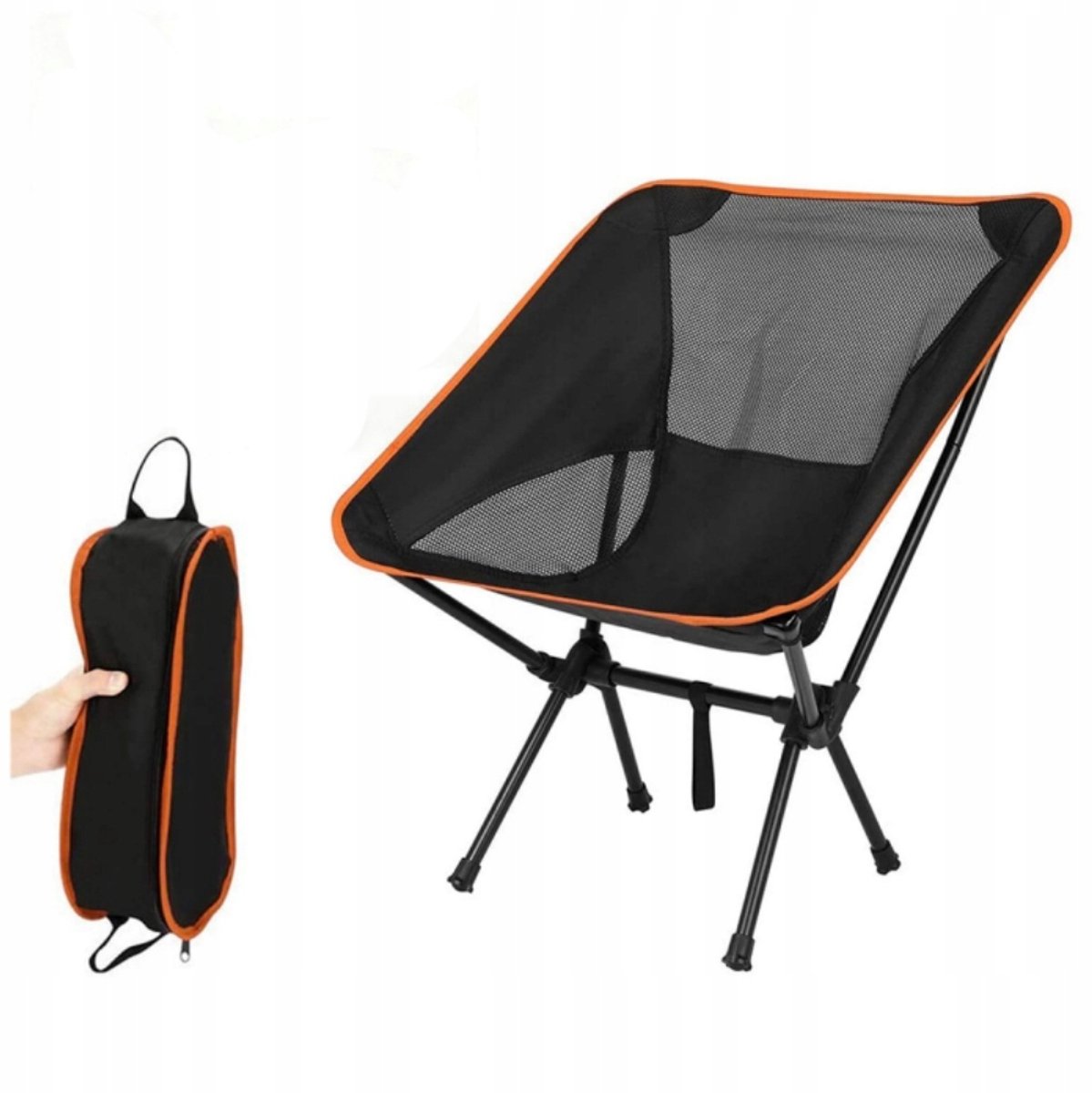 Opvouwbare Campingstoel met Rugleuning - Lichtgewicht & Draagbaar