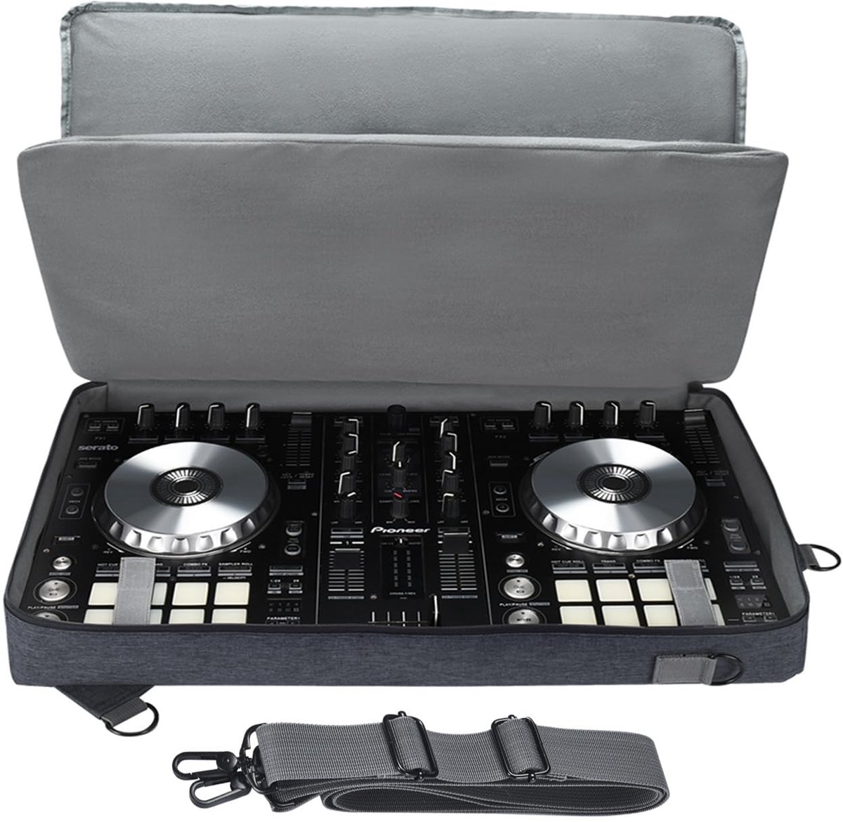 Dailygoods- Draagtas voor DJ Controller - Schoudertas/Rugzak - Beschermend - Zacht PE/Polyester - Geschikt voor DDJ-SR2/SR/S4 Mk3/Inpulse 500 - Afmetingen 56x34x7 cm - DJ Tas