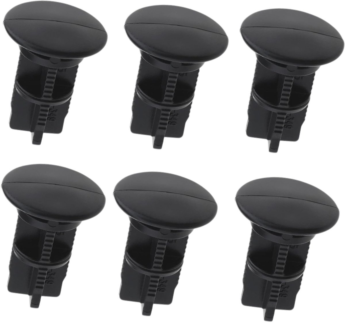 Dailygoods- Scharnierpennen 6 Stuks - Kunststof - Reserveonderdelen voor 240 L Vuilnisbak - Duurzaam - Robuuste Pinnen - Ideale Oplossing voor Afvalcontainerdeksel - Afvalcontaineronderdelen