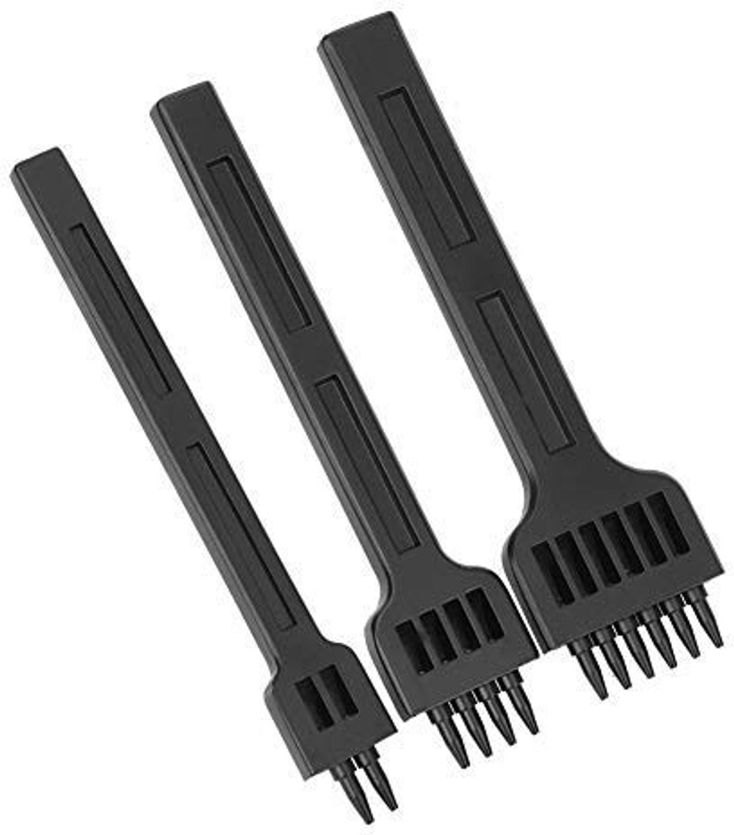 JHUBERS- Perforator 4mm Leerbewerking - Staal Beitel - Hand Tool - Slijtvast/Slagvast - Comfortabel Handvat - Nette Gaten maken - Leerpunt