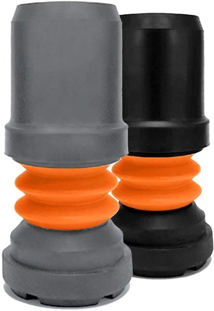 JHUBERS- Wandelstokhulzen Schokabsorberend - Verbeterde Grip - Veiligheid - Stabiliteit - 19 mm - Medische Voordelen - Wandelstok
