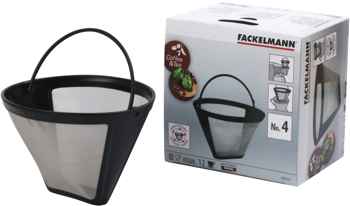 Fackelmann Koffiefilter Maat 4 voor Koffiezetapparaat - 12 Kopjes