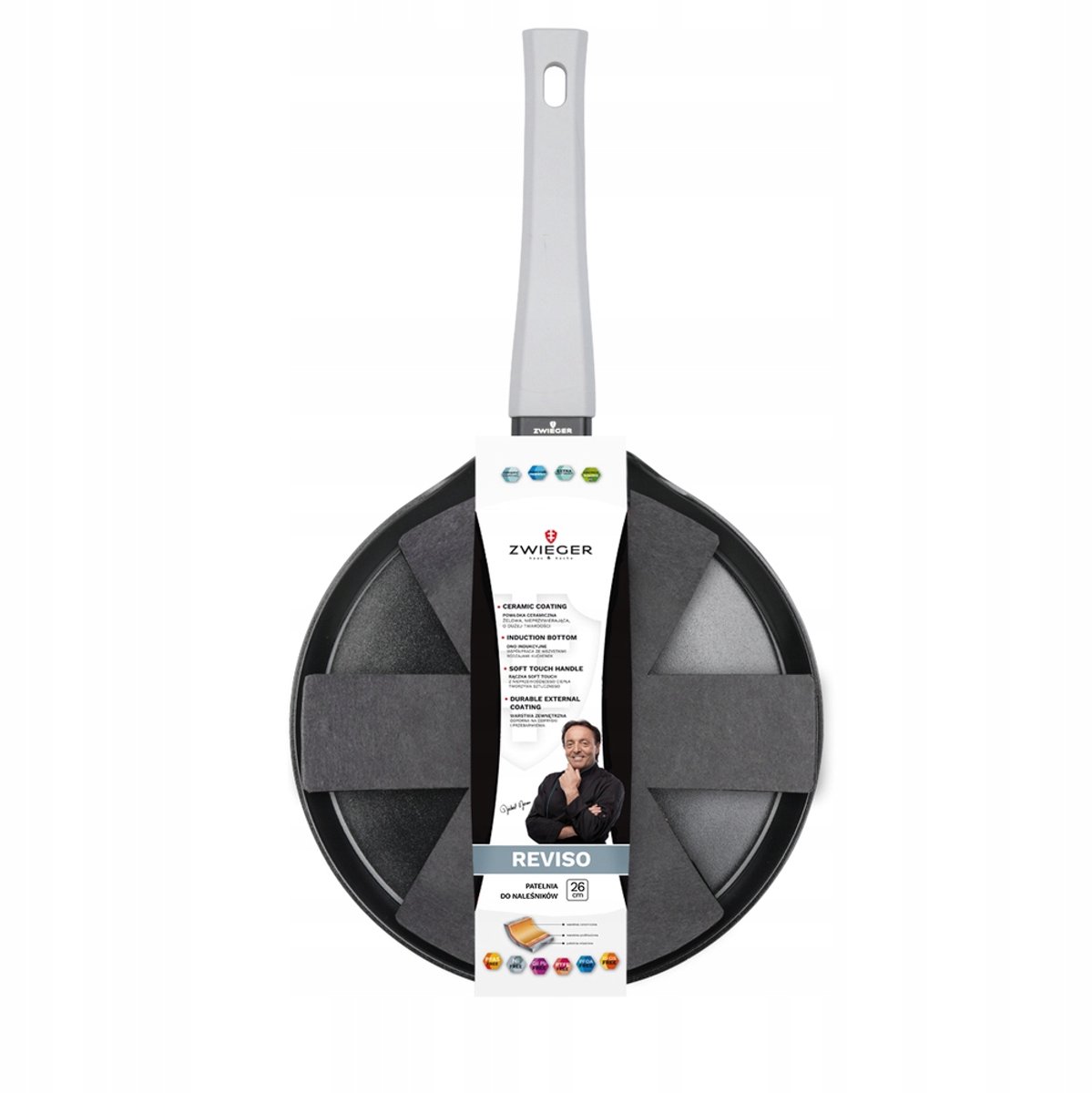 Silent Reviso Crêpepan 26cm - Antiaanbaklaag, Inductie