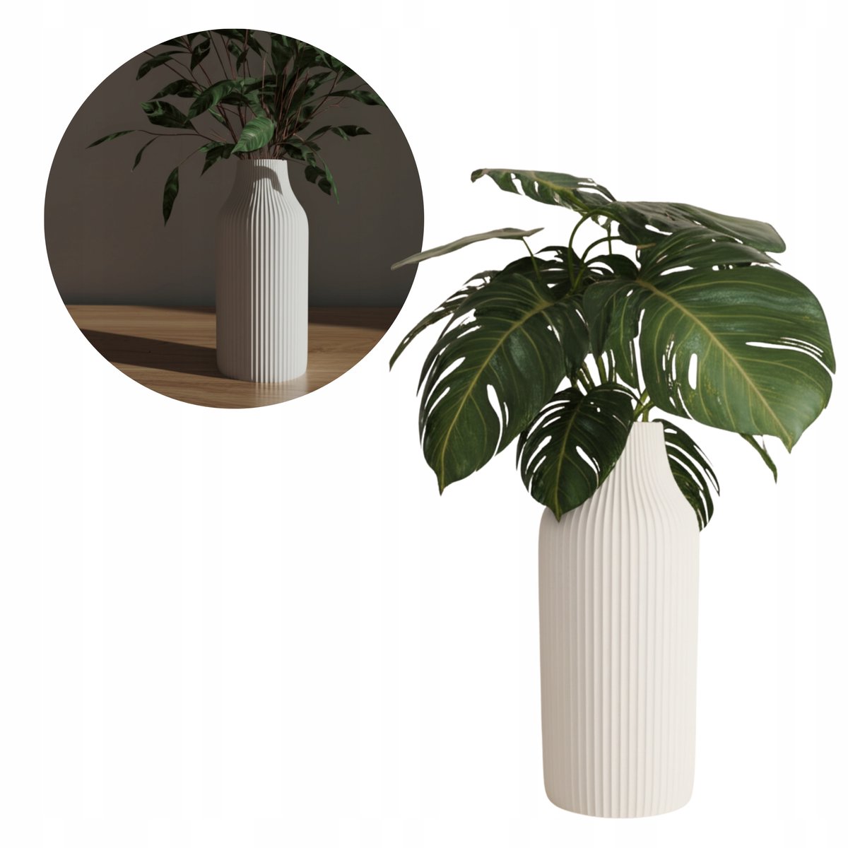 Merkloos Vaas - Modern Design, Onbreekbaar en Lichtgewicht