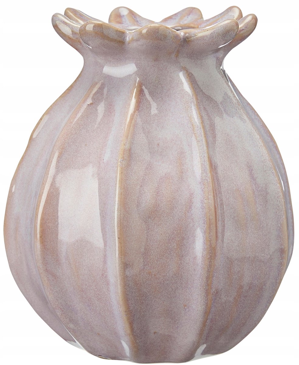 Roze keramische vaas 15x11 cm - Stijlvolle decoratie