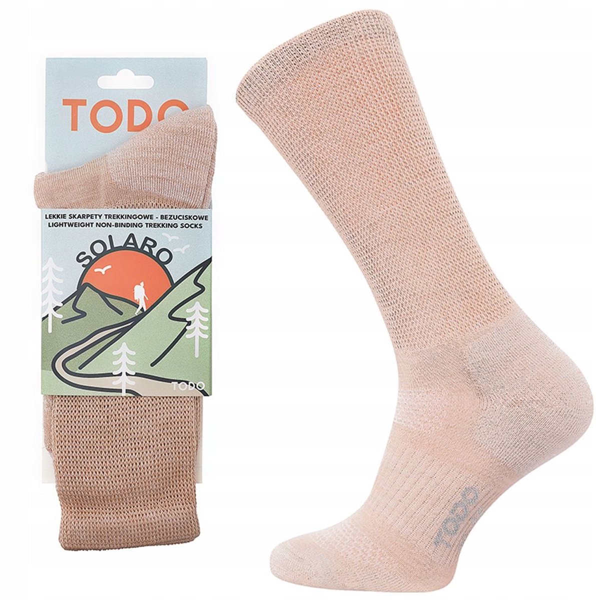 ALL Solaro Merino Wandelsokken Comfortabel & geschikt Beige