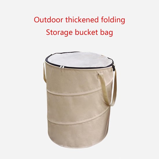 Campingafvalbak - Opvouwbare- Draagbaar en herbruikbaar - Opvouwbare afvalbak voor tuin en terras - Opbergbak voor in de tuin - 34*40 cm -groen van Artblaze — afbeelding 3