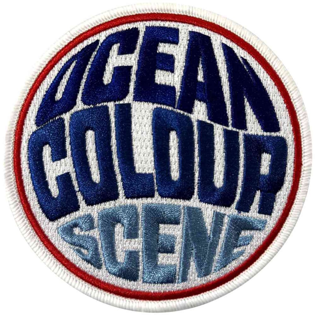 Ocean Colour Scene - Fisheye Logo Patch - Wit/Blauw