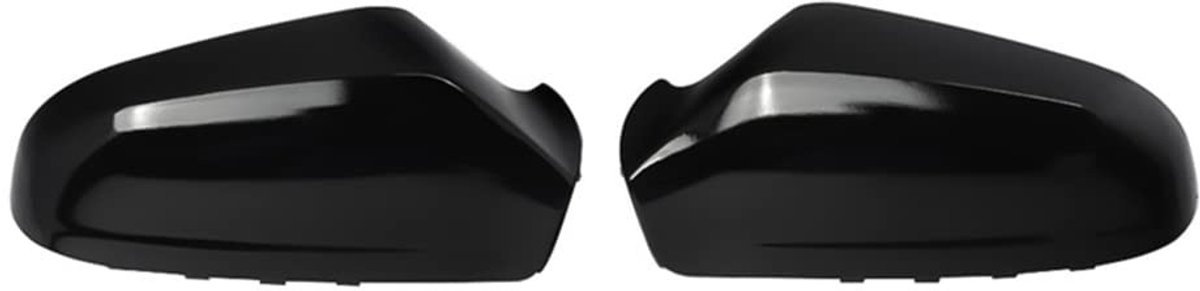 Dailygoods- Achteruitkijkspiegel Zwart Glanzend - Geschikt voor O pel A stra H 2004-2009 - Kunststof - 2x Spiegelkappen - Plaatsing Links/Rechts - Spiegelkap