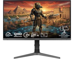 GameRaider SOBEK GR27Q24I 27 inch 240Hz 0.5ms 2K QHD Adaptive Sync IPS Pivot Gaming Monitor