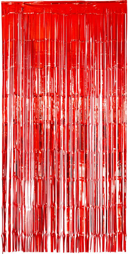 Foto: Folat deurgordijn folie rood 2x1 meter