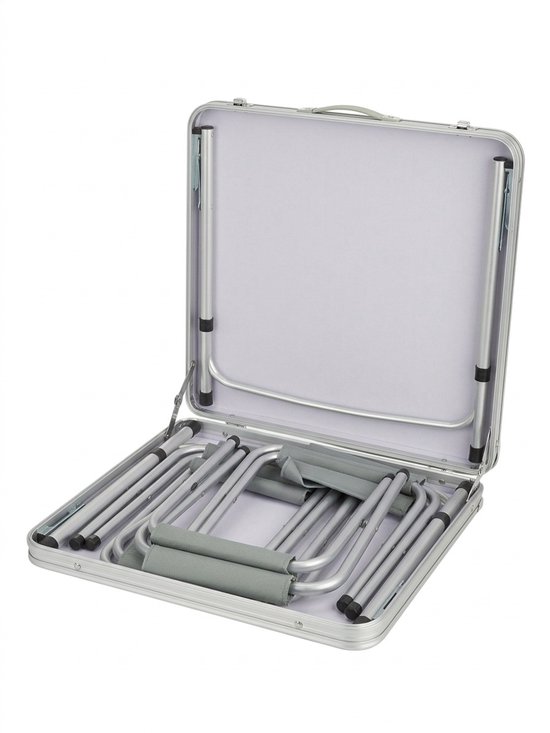 Kynast Camping Klaptafel Set - 5-delig - Aluminium - Tafel met 4 Krukjes van Kynast — afbeelding 2