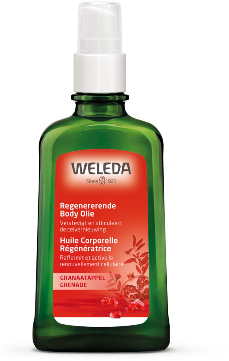 Bol.com WELEDA Granaatappel Regenererende Body Olie - Sinaasappel & Davana- Verstevigt & Stimuleert De Celvernieuwing - Boordevo... aanbieding