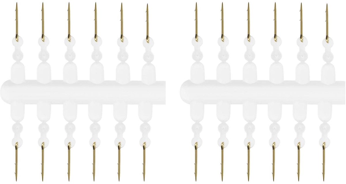Dailygoods- Karperaas 24 Stuks - Aas Spike met Weerhaken - Siliconen Connector - Karper Feeder Tackle - Visgereedschap Accessoires - Koolstofstaal