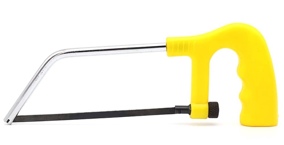 Dailygoods- IJzerzaag Junior - Koolstofstaal - Ergonomisch Handvat - Voor Hout/Metaal - Totale Lengte 150 mm - Comfortabele Grip - Zaag