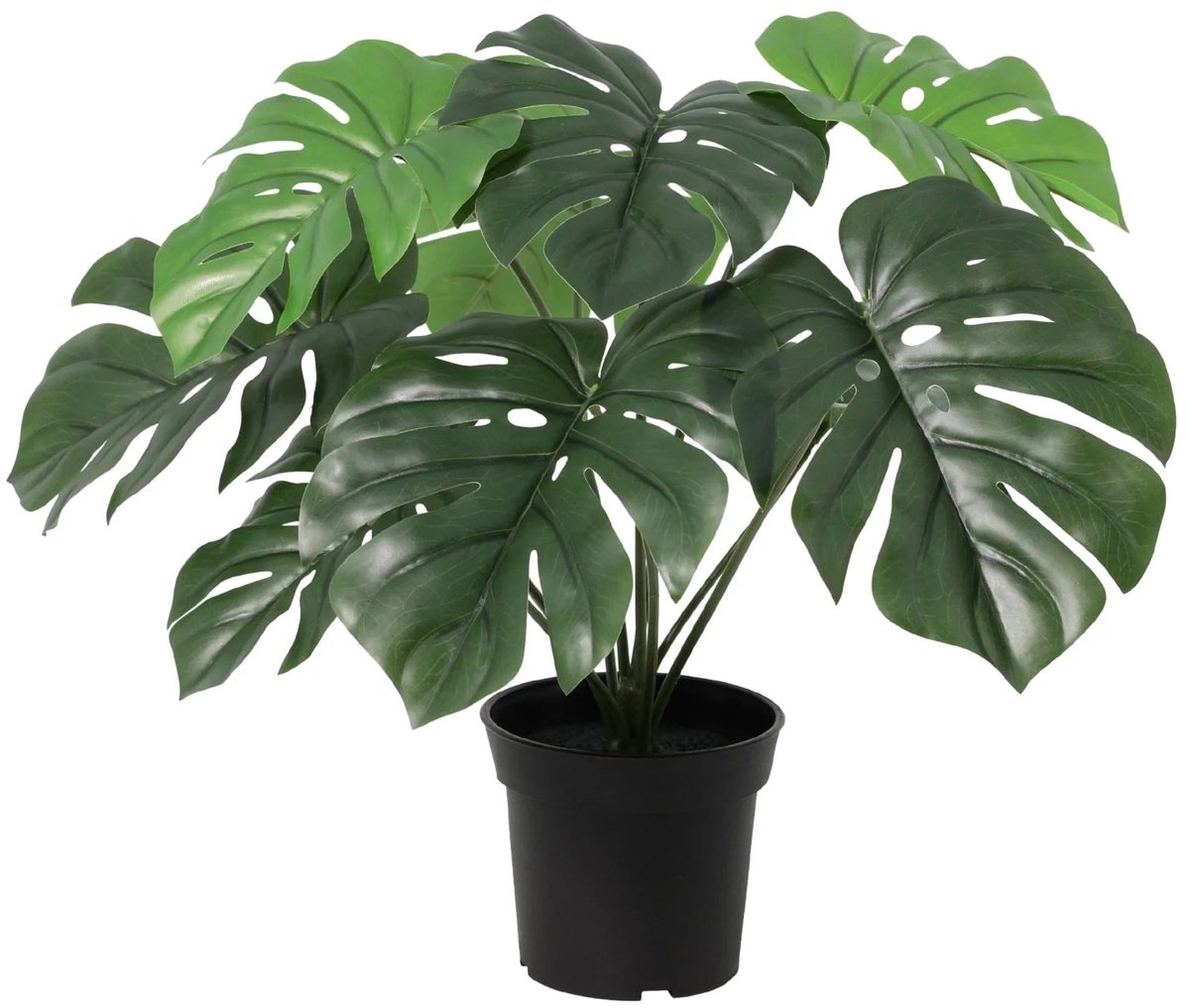 Trendyplants - Kunst Monstera - Gatenplant - Kunstplant - Hoogte 47cm - Potmaat Ø15cm