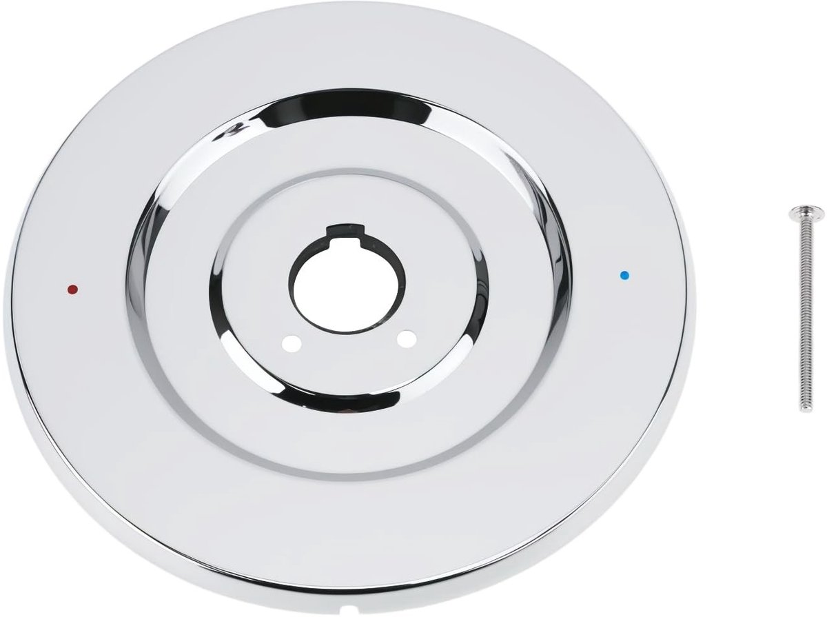 Dailygoods - Chromen Rozet voor Bad- en Douchekranen Compatibel met Moen