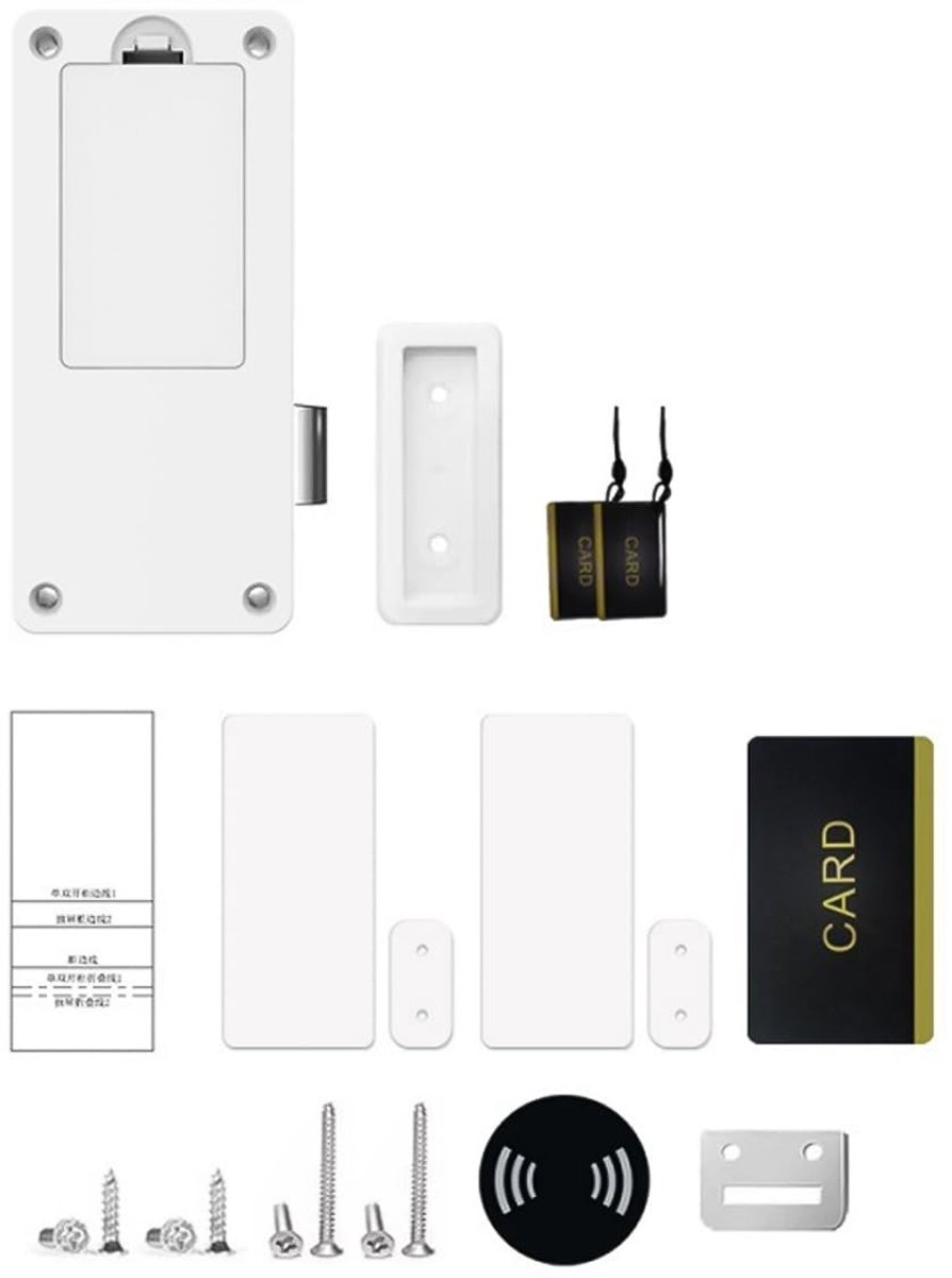 Dailygoods - Slimme ladevergrendeling - Elektronische kastvergrendeling - Veilig en eenvoudig - Geschikt voor kasten en laden - Innovatief design - Id...