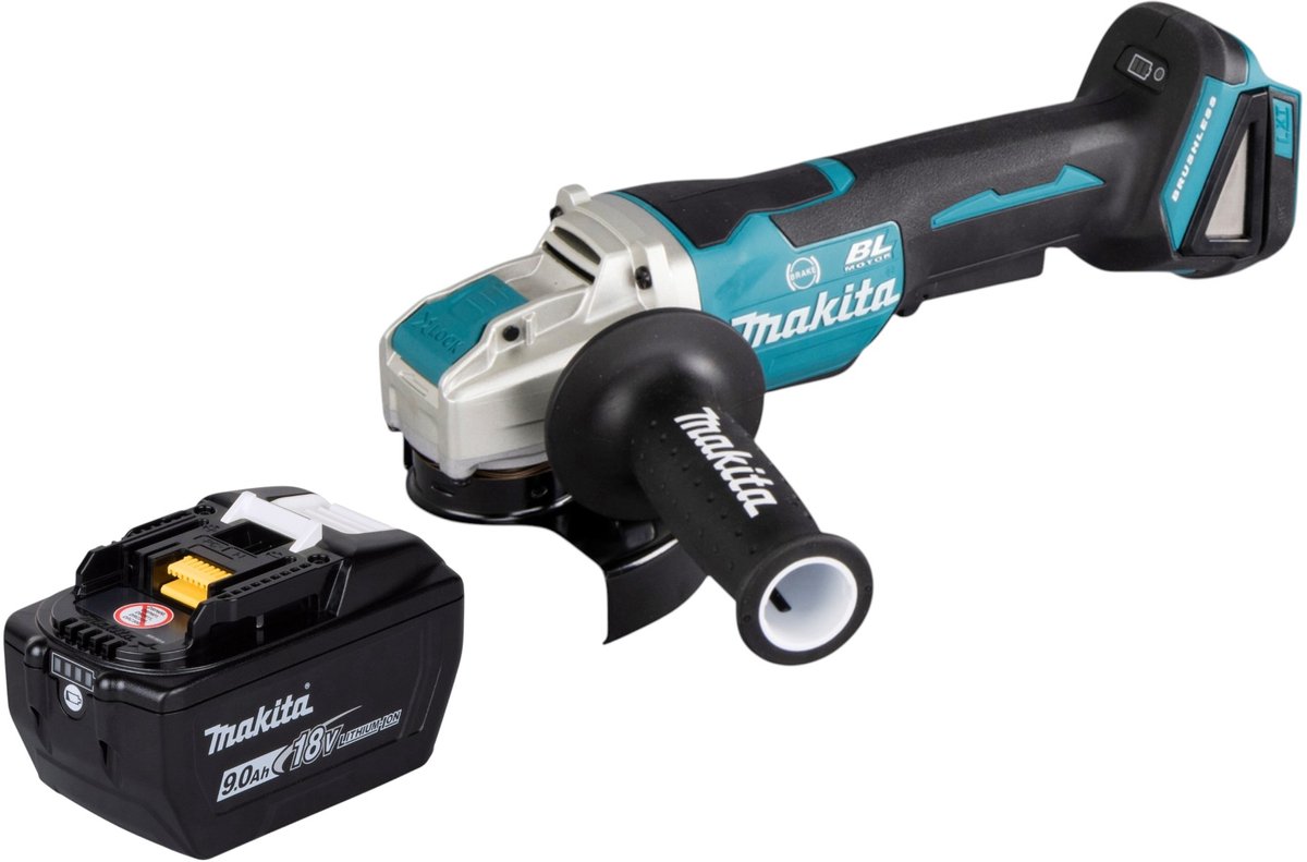 Makita DGA 520 ZX1 Snoerloze haakse slijper 18 V 125 mm X-LOCK Brushless Solo - zonder accu, zonder lader