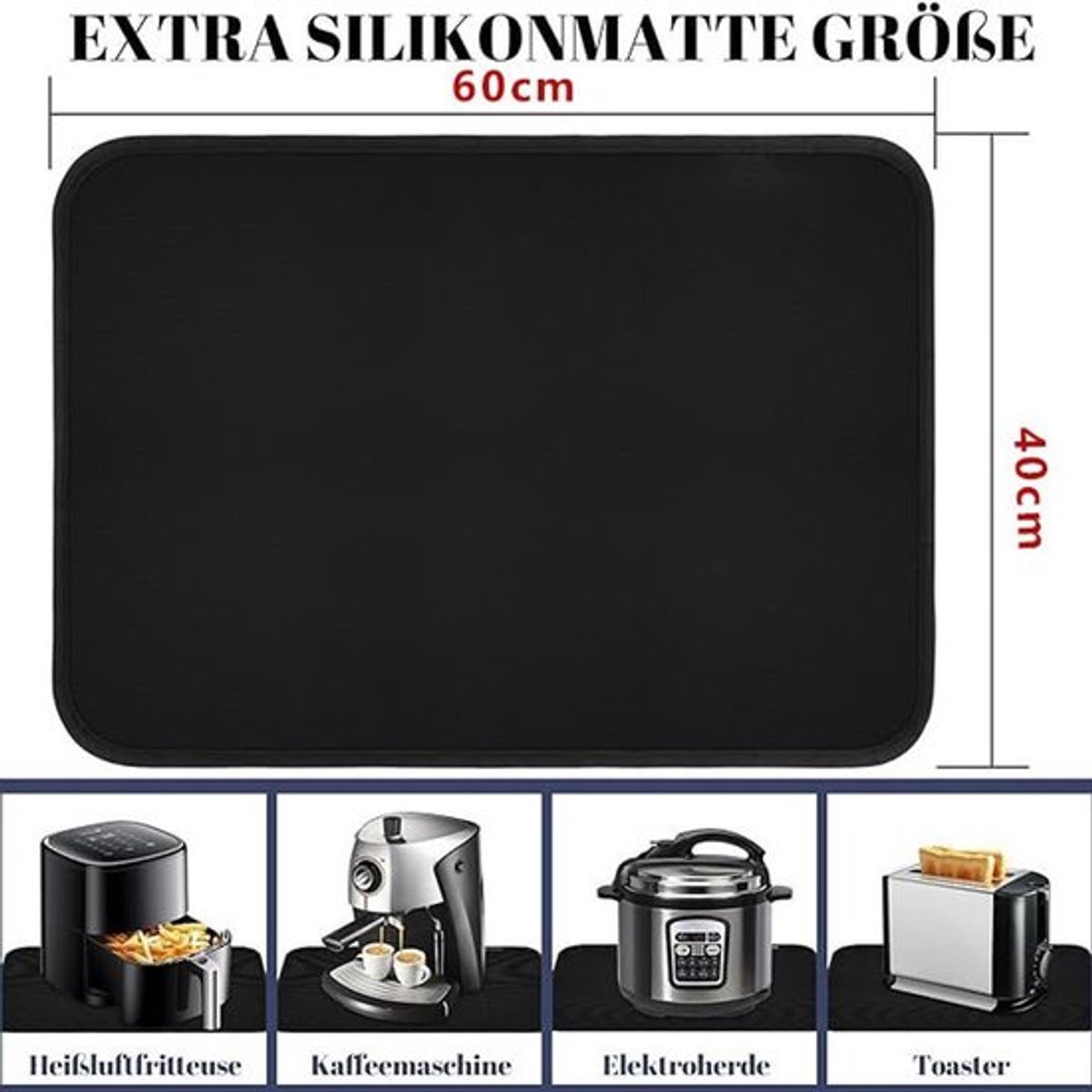 Verdikte, brandwerende kampeermat voor buiten, hittebestendige ovenmat.