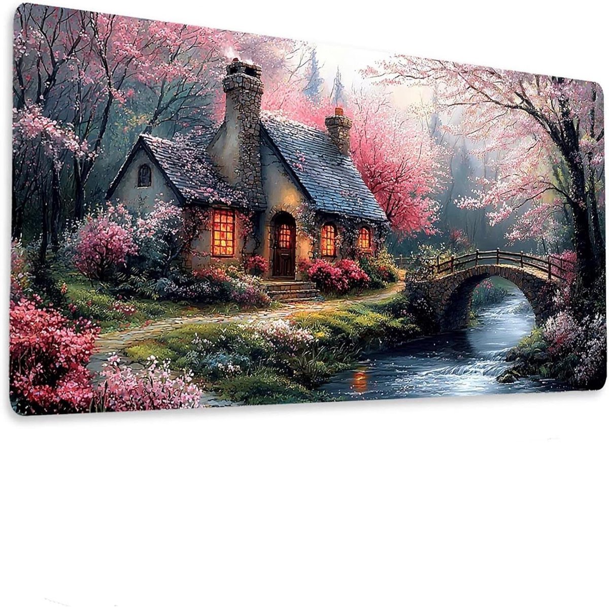 Grote muismat - Bureau onderlegger - Comfortabel werken - Antislip rubberen basis - 100 x 50 cm - Meerkleurig