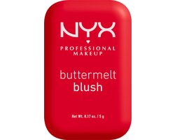 NYX Professional Makeup Buttermelt Blush - Alle huidtypes - Verrijkt met mango-, amandel- en sheaboter - Butta Cherry Pop - 5 gr