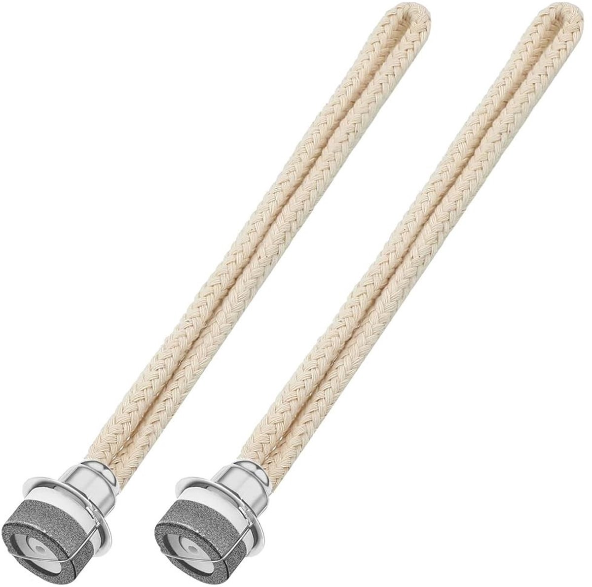 BRENZOOS- Olie Lamp Wieken 2 Stuks - Katalytische Lamp Lont - Aromatherapie - Luchtzuivering - Geschikt voor Diverse Omgevingen - 16 cm Lengte - Geurlamp