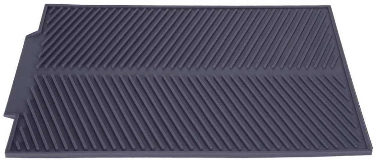 BRENZOOS- Afdruipmat siliconen - Hittebestendig - Antislip - Rechthoekig - 39 x 25 cm - Gemakkelijk op te bergen - Droogmat