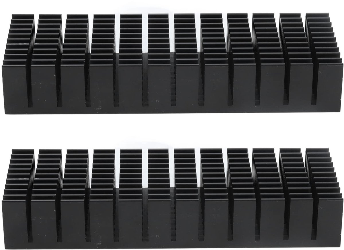 BRENZOOS - Set van 2 Aluminium Koellichamen voor Elektronica