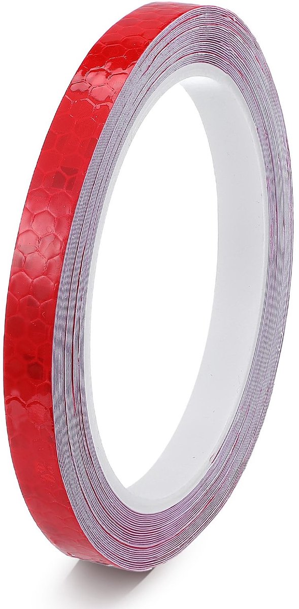 BRENZOOS- Reflectortape Zelfklevend - 1 rol/8 m - Geel/Zilver - Sterke Reflectie - Waterdicht - Duurzaam PVC Materiaal - Waarschuwingstape