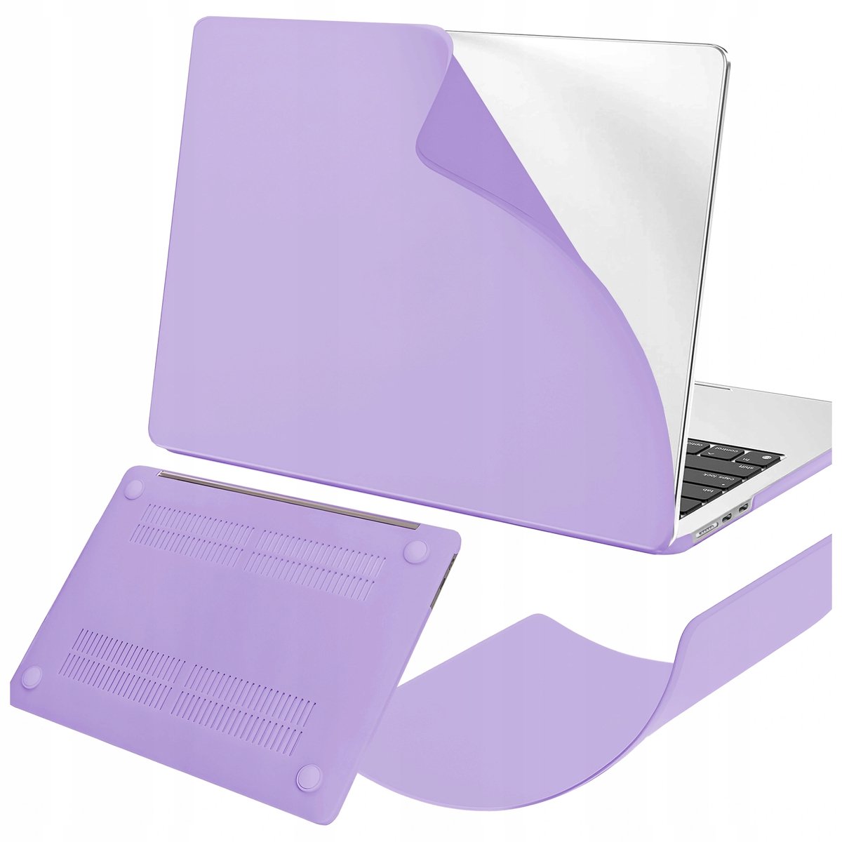 Alogy AirGuard Hoesje MacBook Air 13.6" Mat Paars - Krasbestendig & Flexibel