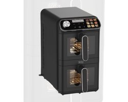 CLVP® Airfryer XXL - Dubbele Mand Airfryer