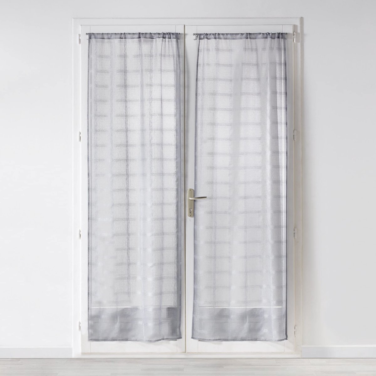 Dailygoods- Gordijnroede Uitschuifbaar - Gordijnrail - Gordijnroede Zand - Gordijnroede Grijs - 2 x 70 x 200 cm - Veiligheidswaarschuwing: Brandbaar kunststof - Gordijnstang