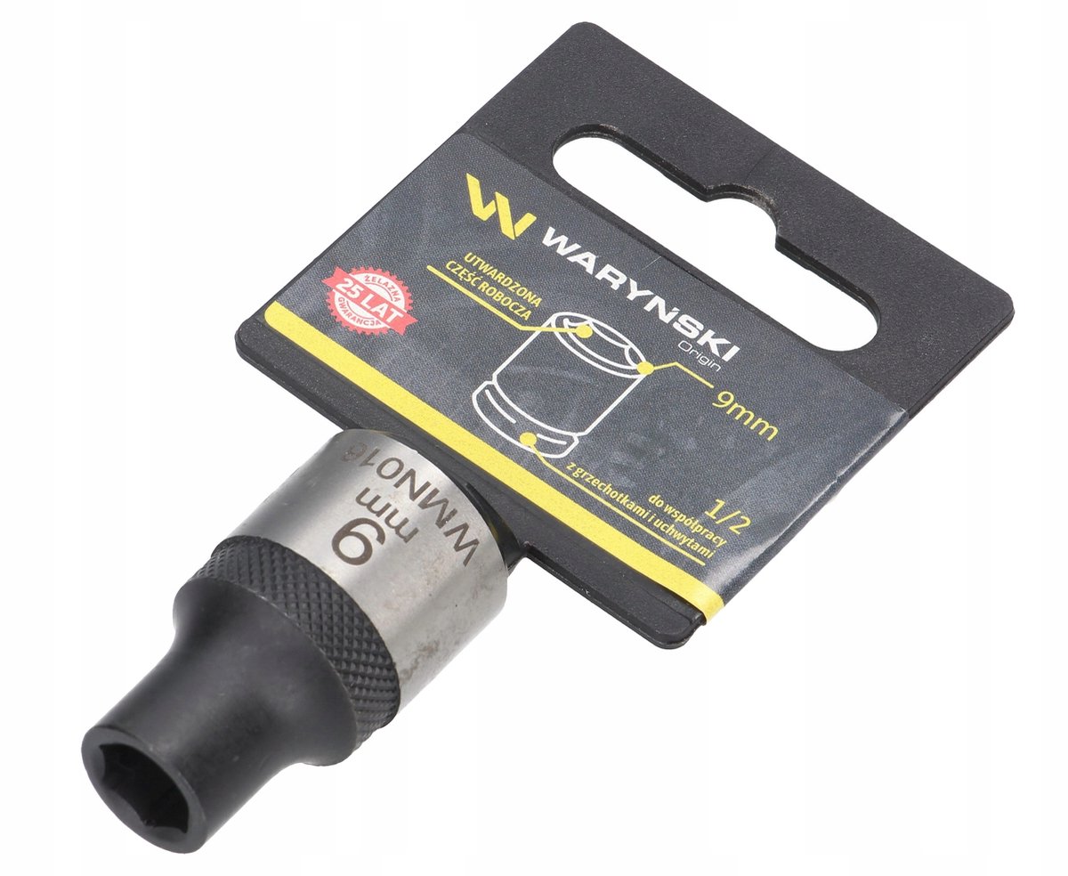 Waryński Dopslagsleutel 1/2" 9 mm Zeskant - CrV Staal